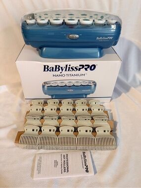 NEW 20 Count BaBylissPRO Hot Rollers, Nano Titanium Hair Curlers BaByliss Pro